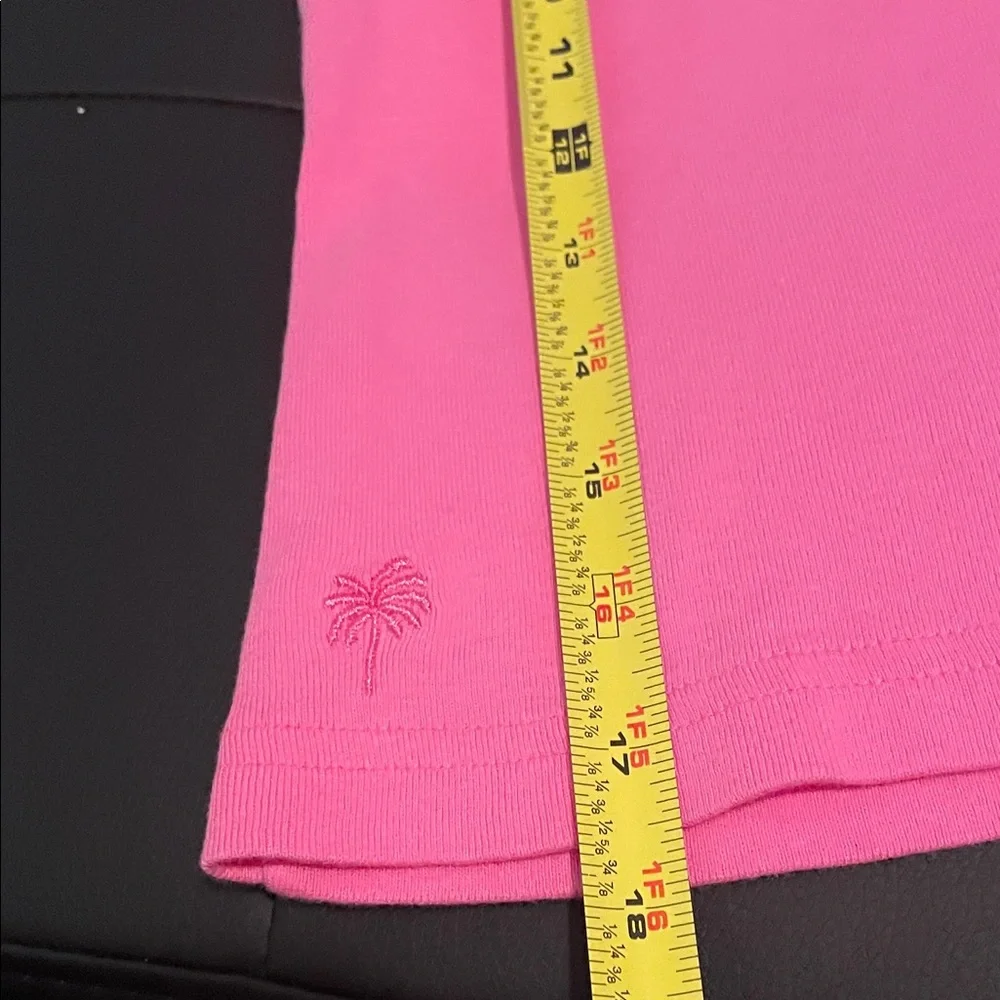 Lilly Pulitzer Two Tops Vibrant Pink Long Sleeve and short sleeve Tees size 14